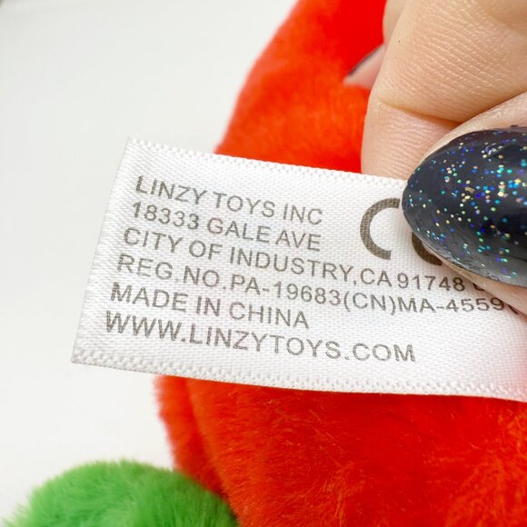 Smoochy Pals Red Chili Pepper Plush Stuffed Animal Sitting Vegetable Linzy Toys - Picture 8 of 9